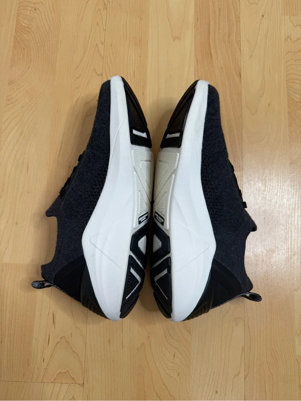 Mark Nason Charcoal Knit Slip-On Sneakers with White Midsole